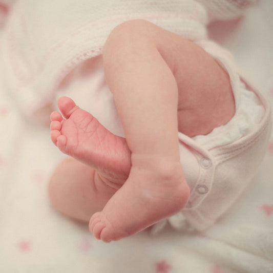 Baby's feet and legs